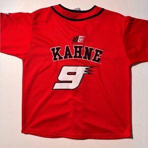 Vtg Nascar Winner’s Circle Kasey Kahne #9 Dodge Racing 90’s Baseball Jersey Sz L